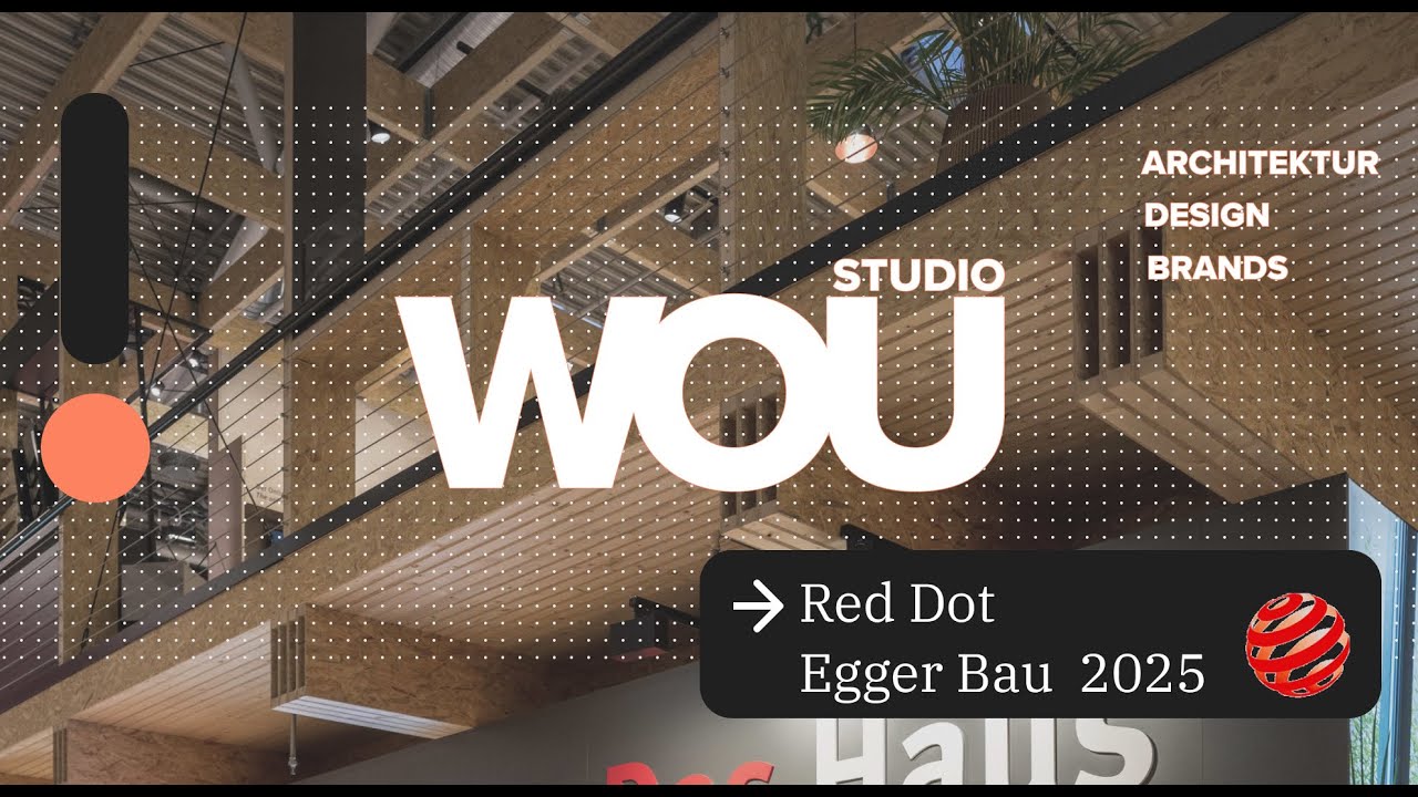 WOU Red Dot Award EGGER Booth     #boothdesign #architecture #woodconstruction #design