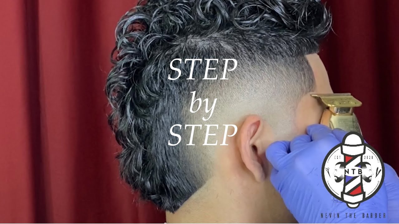 Curly Burst Fade Haircut | Barber Tutorial