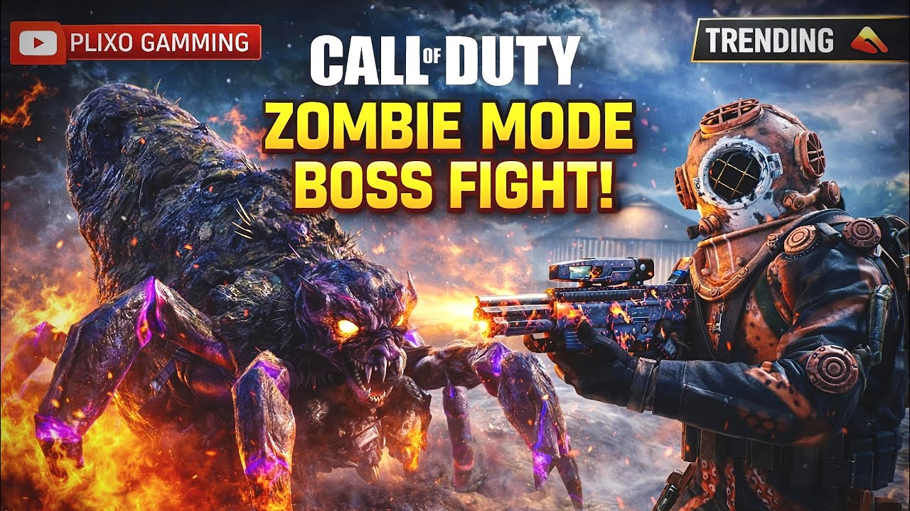 Zombie Mode Final Boss 😈 Full Fight | COD Mobile | Plixo Gamming