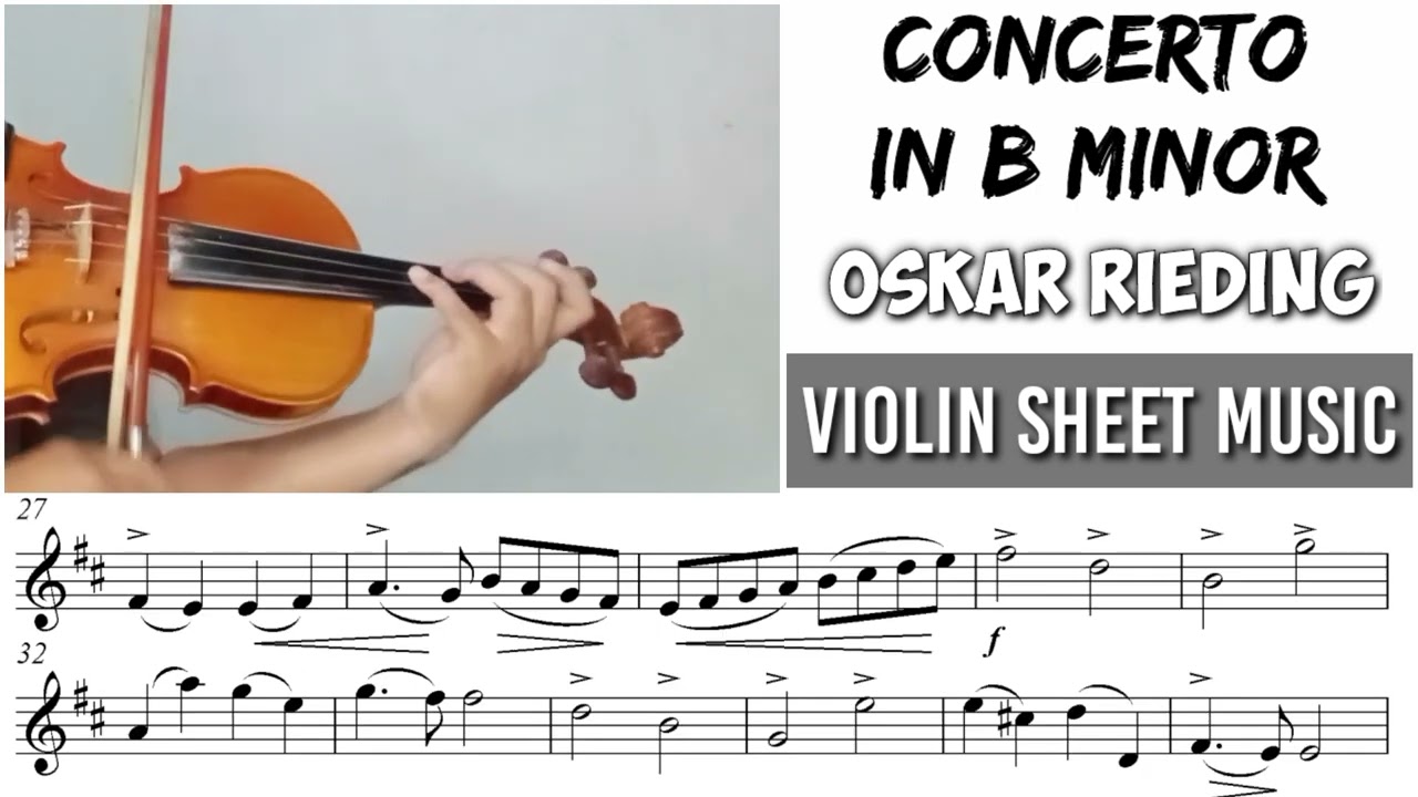 Free Sheet || Concerto In B Minor - Rieding || Violin Sheet Music
