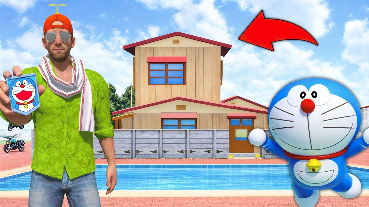 Franklin Sinchan Found Doremon Secret House ! 😱 In -INDIAN THEFT AUTO SIMULATOR 