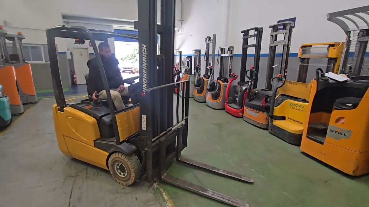 Jungheinrich EFG DF13 eléctrica | Triplex 6,5 m | 1.300 kg | Batería 93%