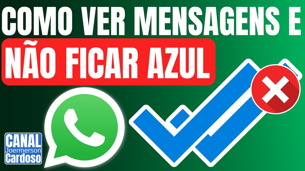 Como Visualizar Mensagem no WhatsApp e NÃO FICAR AZUL - Rápido e Fácil