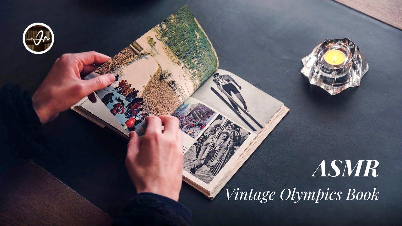 Page Turning ASMR |1976 Innsbruck Winter Olympics (Vintage Book)