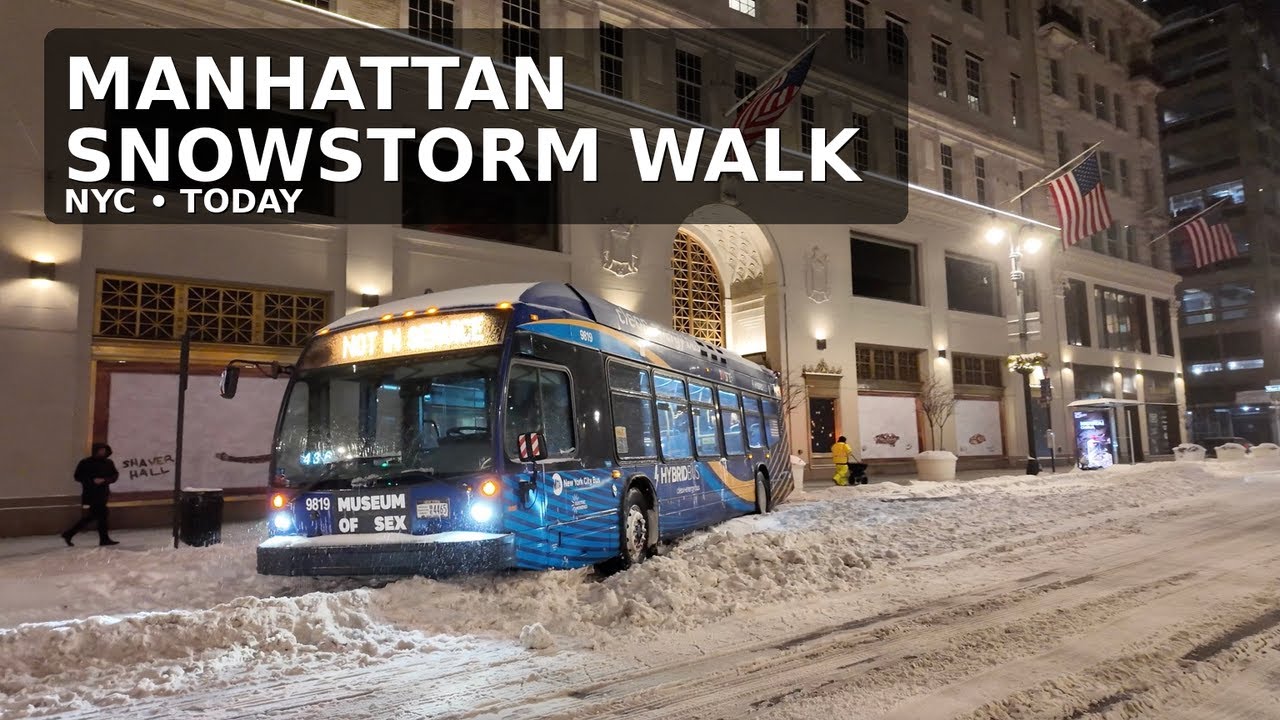 Walking Through Manhattan During the Snowstorm (NYC) — Jan 25, 2026
