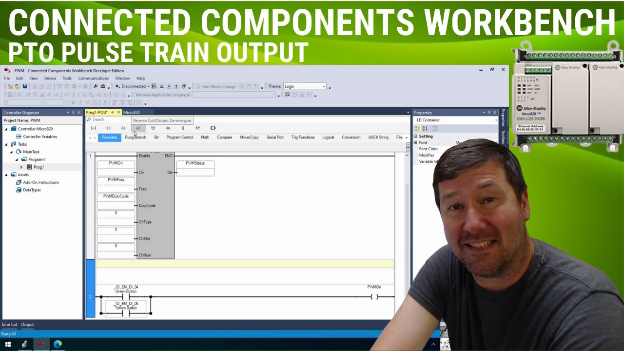 Do Motion with the Micro820 PTO Pulse Train Output Instruction