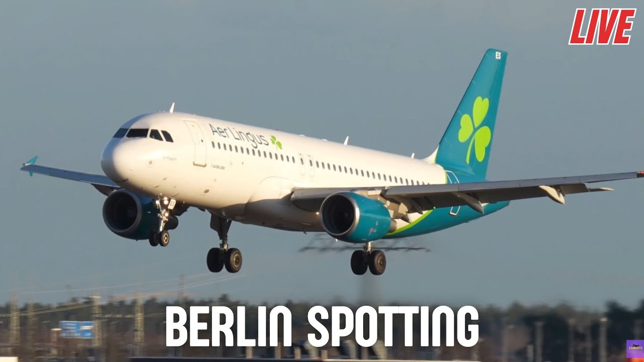 LIVE Berlin Airport Plane Spotting BER, 08.02.2026