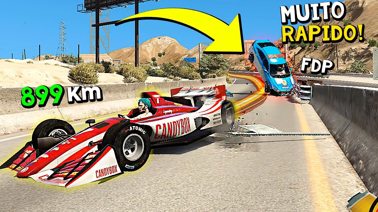 FUGA DA POLICIA COM FORMULA 1 NO GTA RP