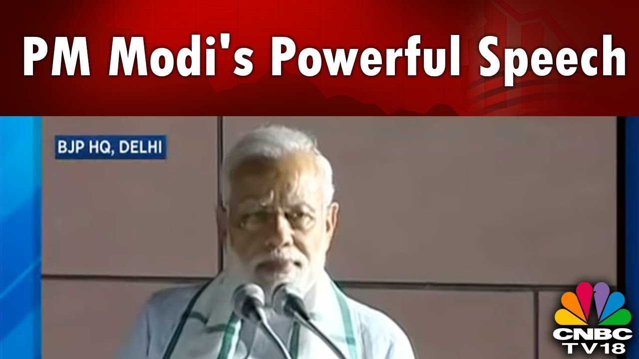 PM Modi's Powerful Speech after Karnataka Election Results 2018 || CNBC TV18