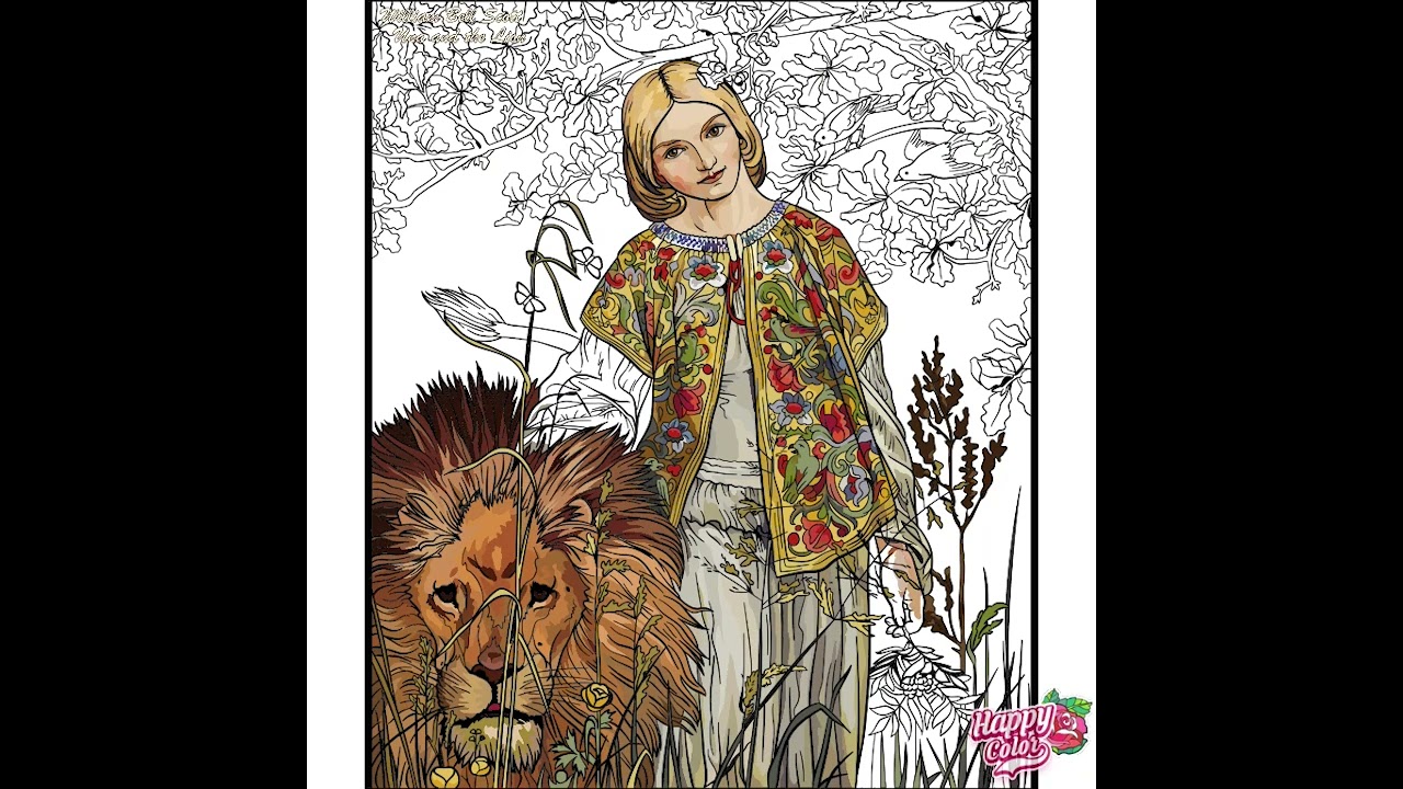 Una and the Lion - Happy Color | Art