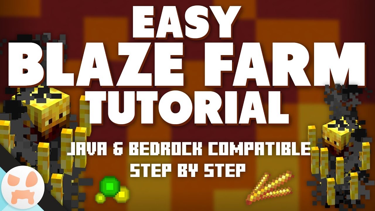 1.13.2+ BLAZE FARM TUTORIAL | Easy, Java & Bedrock, Step by Step