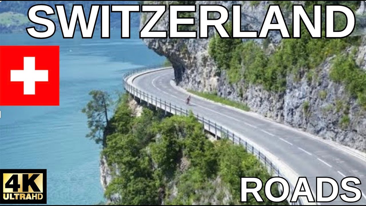 Switzerland: 4K Roads and mountains in the rain