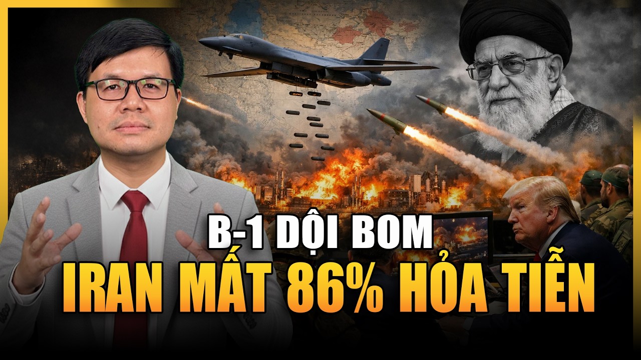 B-1 Lancer Trút Bom Xuống Iran: Các Cơ Sở Năng Lượng Chìm Trong Biển Lửa!