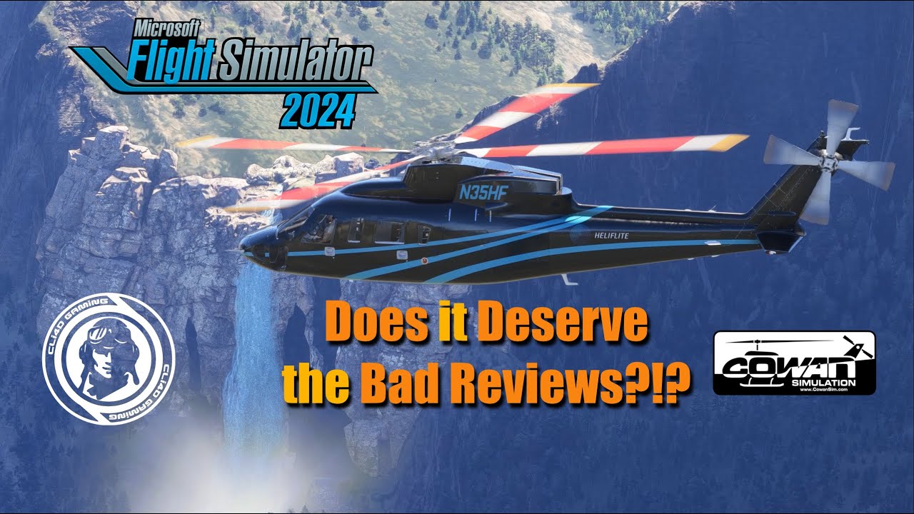 Cowansim S76C++ Helicopter First Impressions in Microsoft Flight Simulator 2024 #msfs #msfs2024