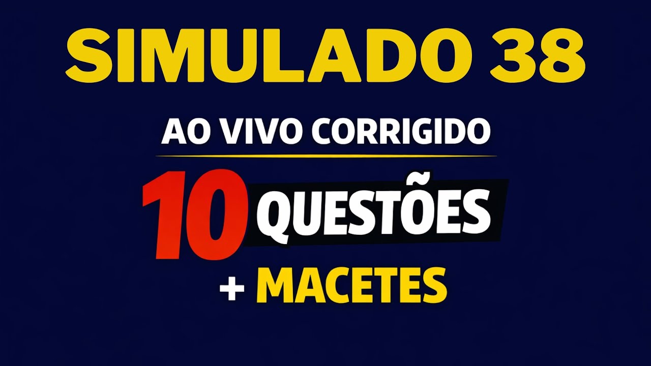 Aula AO VIVO de Matemática 😎 10 Questões Reais + Macetes que Funcionam