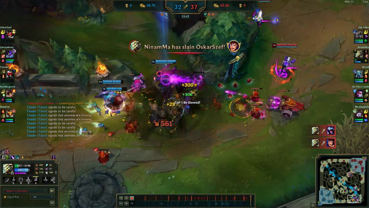 Master Yi 1v5 Penta (Shieldbow + Lethal Tempo)