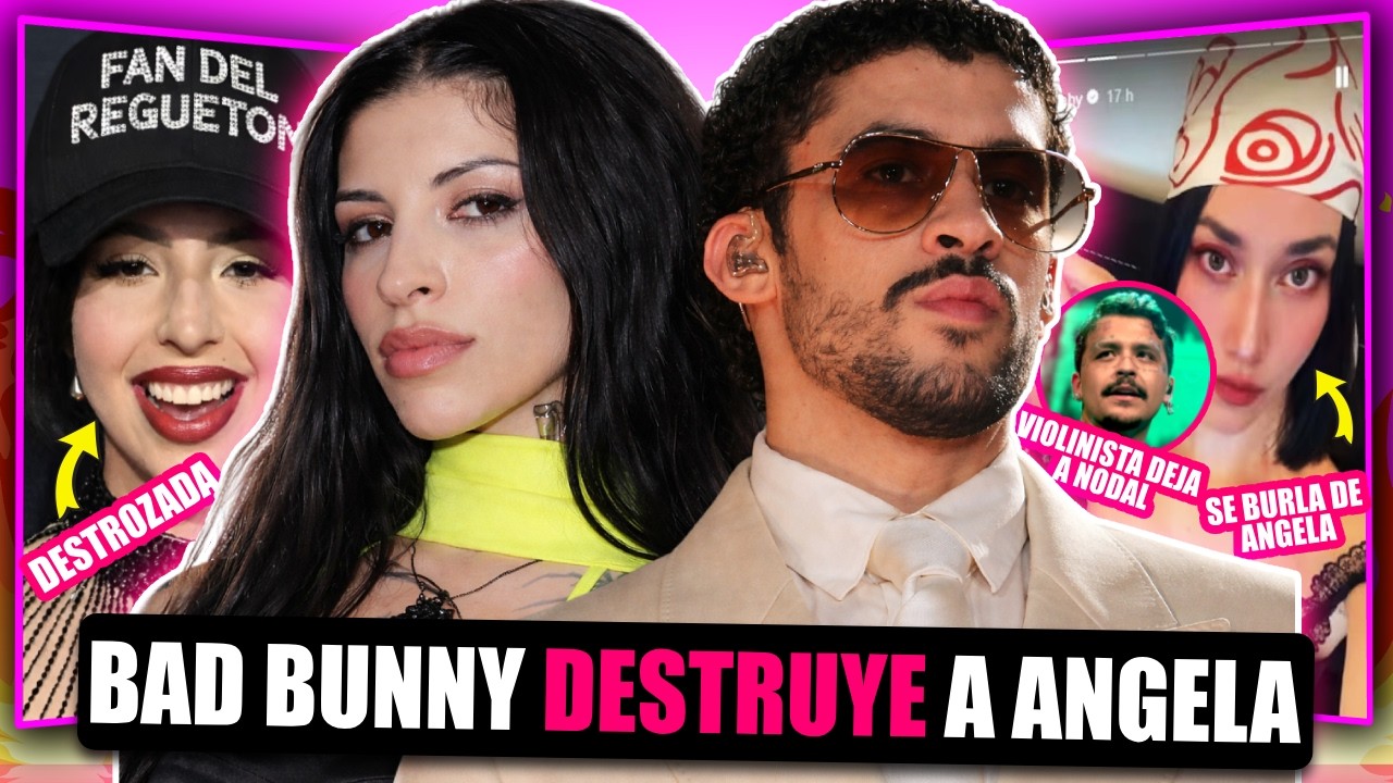 CAZZU Y BAD BUNNY DESTROZAN A ÁNGELA AGUILAR ABUCHEADA POR 85 MIL PERSONAS Y VIOLINISTA DEJA A NODAL