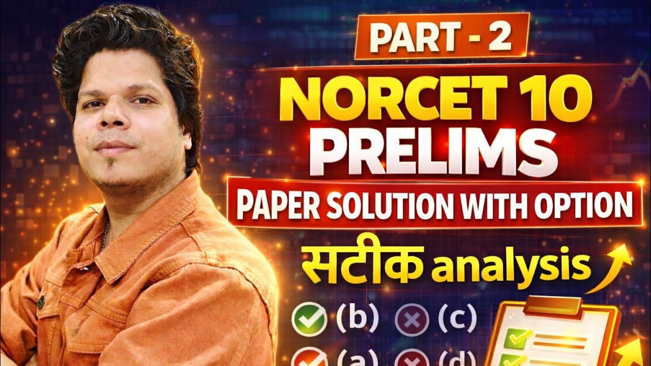 NORCET 10 PAPER SOLUTION WITH CORRECT OPTION PART 2
