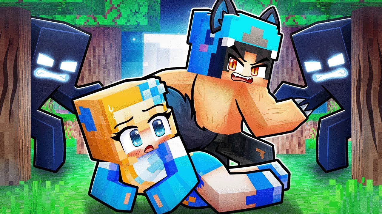 The ALPHA WOLF saved Crystal in Minecraft!