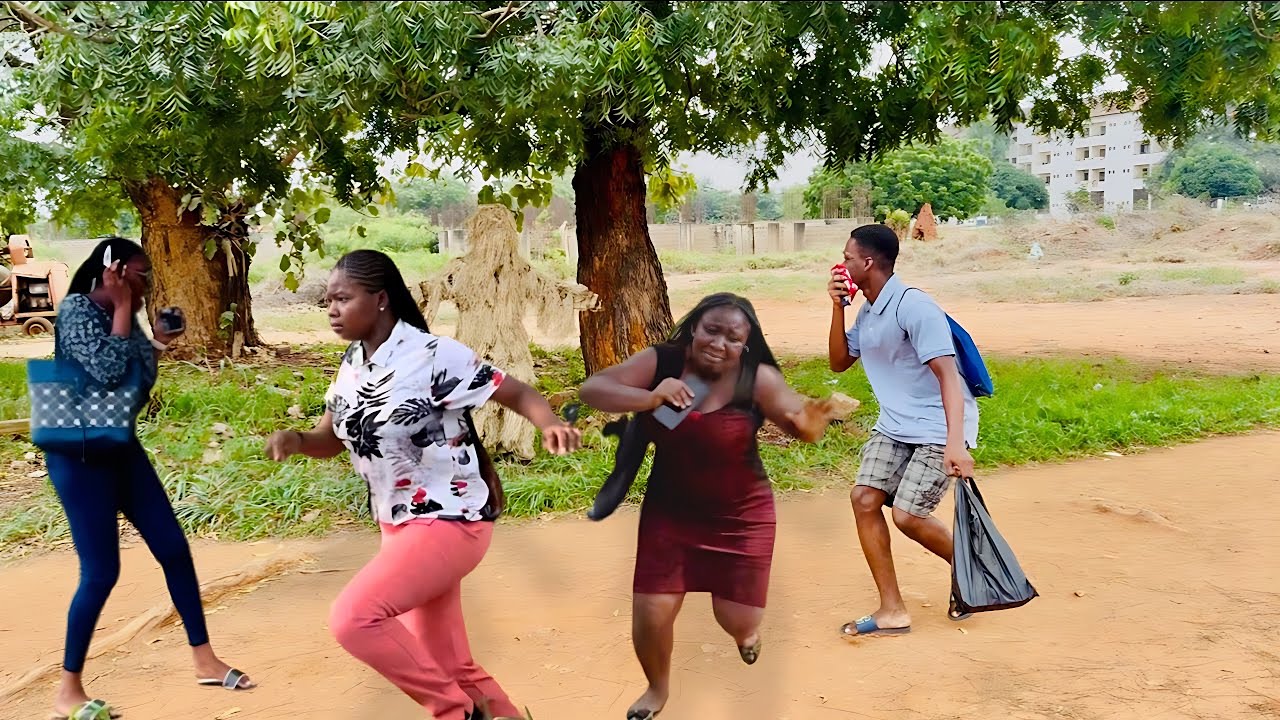 Best Bushman Prank of 2025😂😂Men and Women Running Away😂😂 Legon Campus Edition