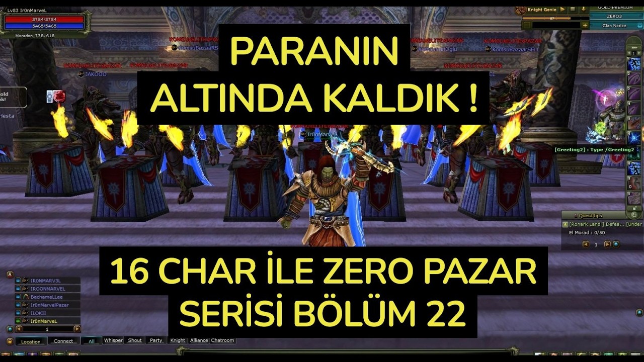 16 CHAR ZERO ELİTE PAZAR SERİSİ 22. BÖLÜM 760GB KAR YAPTIK TOPLAM 2026 GÜNCEL!PARANIN ALTINDA KALDIK