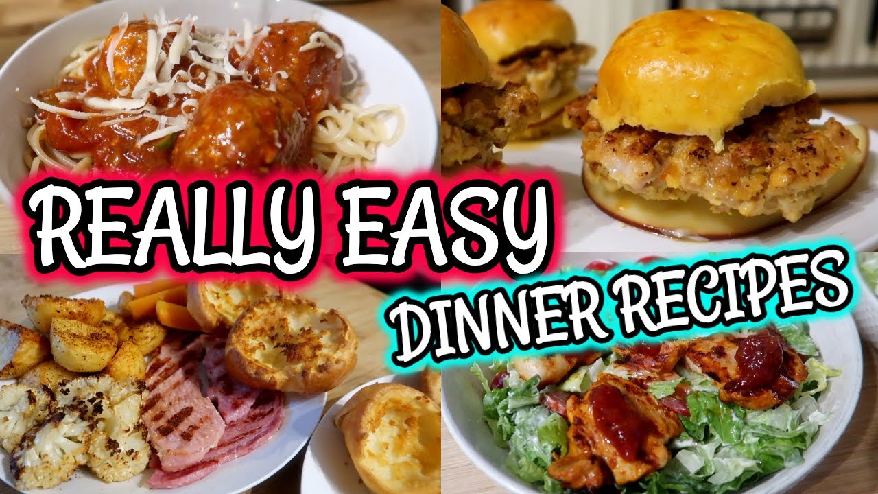 EASY DINNER RECIPES ~ MEALS OF THE WEEK