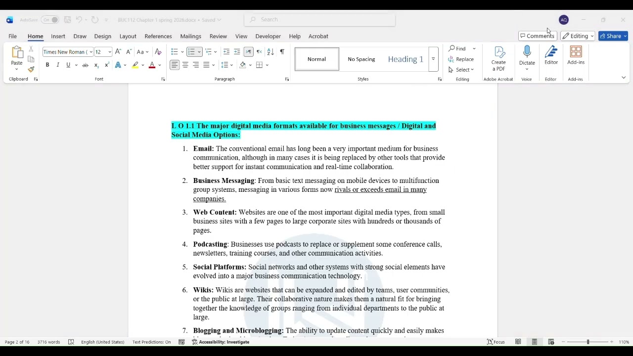 BUC112 Chapter 1 + تعريف عن المادة
