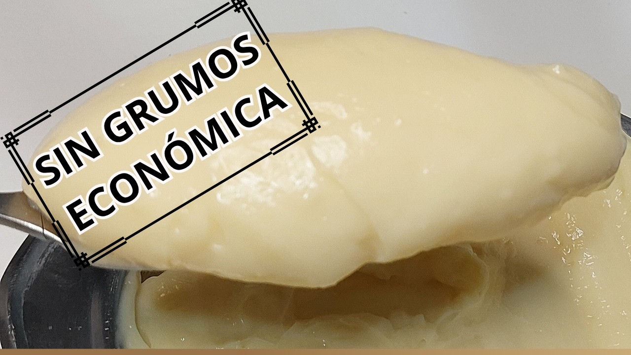 Crema pastelera sin grumos, fácil, rápida y económica.Con 2 huevos y 1 yema #cremapastelera #receta