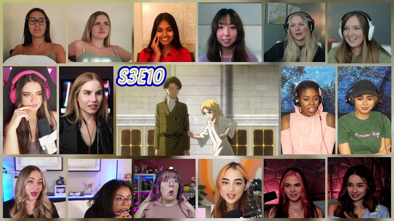 Attack on Titan Season 3 Episode 10 Girls Reaction Mashup |  進撃の巨人
