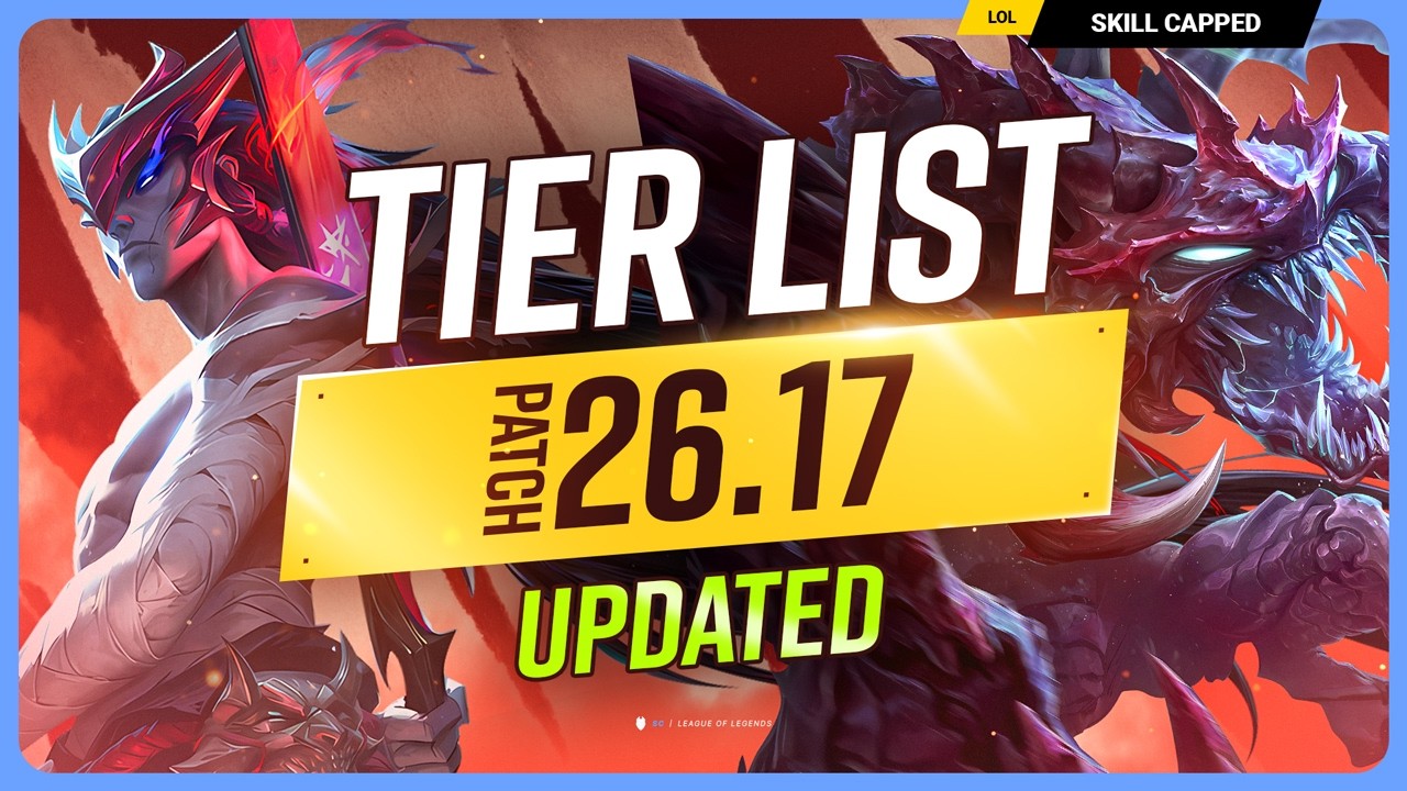 NEW UPDATED TIER LIST for PATCH 26.17! - League of Legends