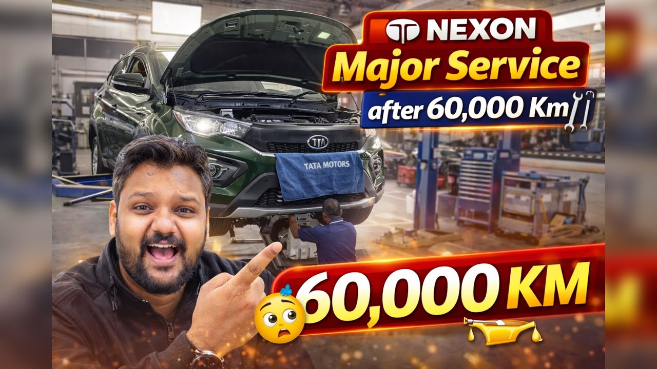 Tata Nexon 60k, KM Major Service 🔧 | Galti se bhi ye miss mat karna part 1