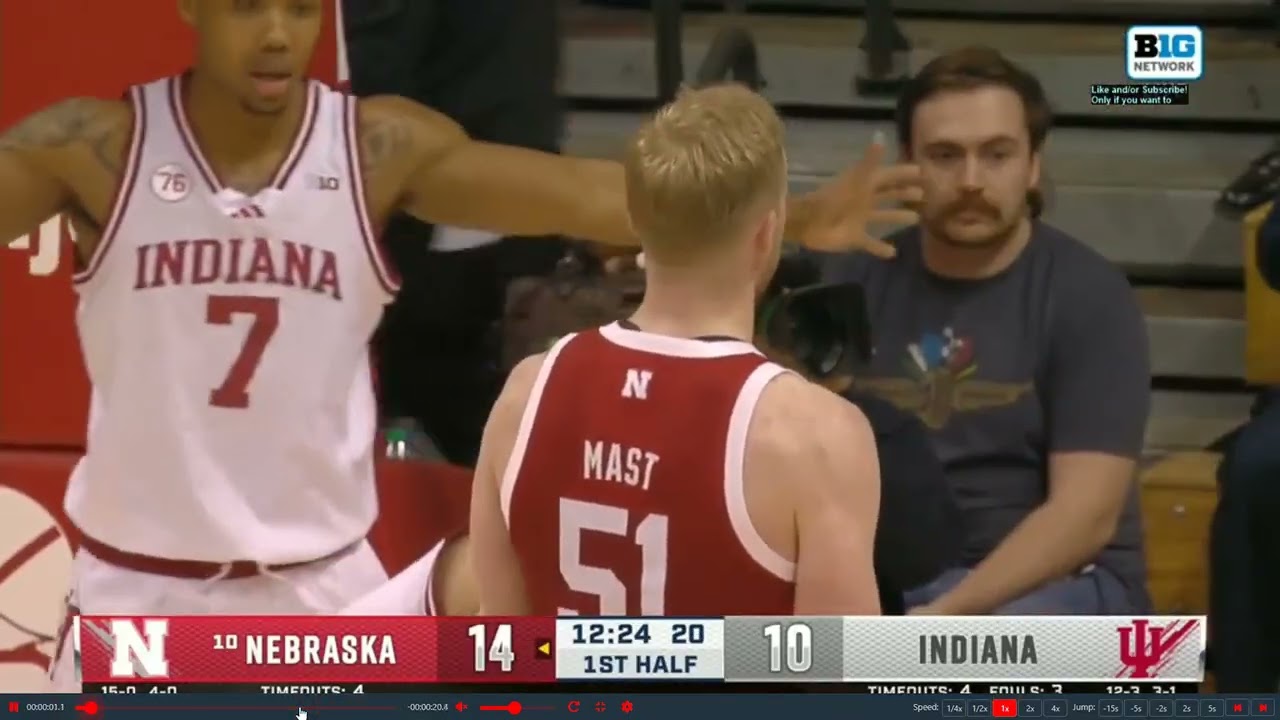 Indiana Hoosiers vs Nebraska Cornhuskers Full Basketball Game with Breakdown Coaching Analysis