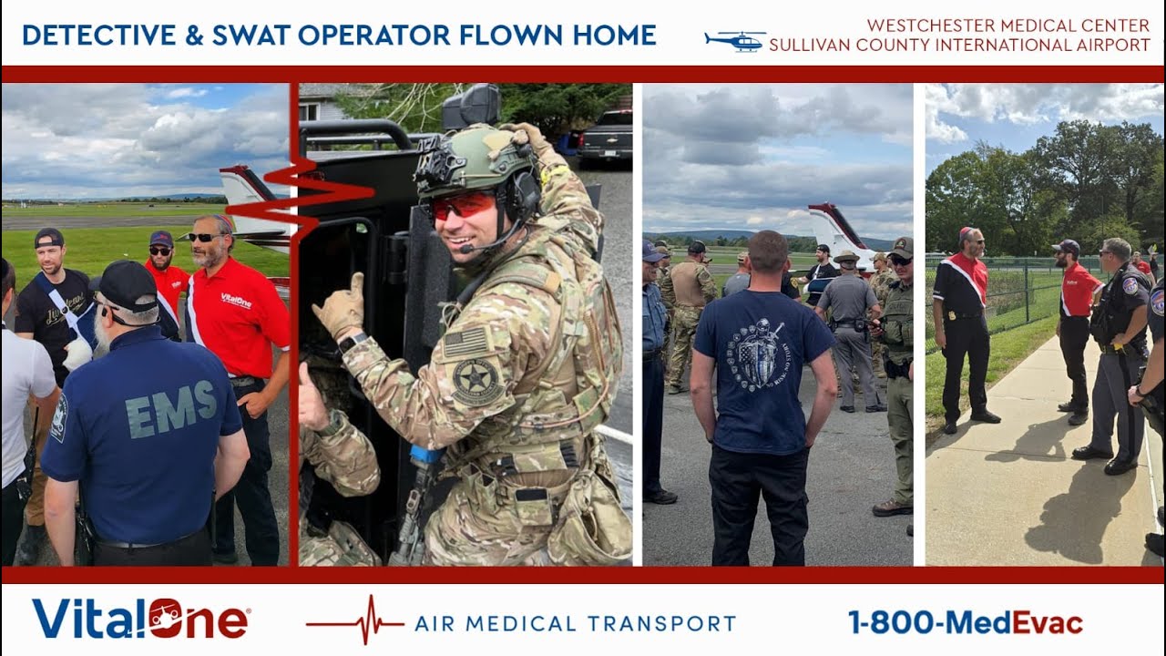 Detective and SWAT Operator Flown Home | VitalOne MedEvac