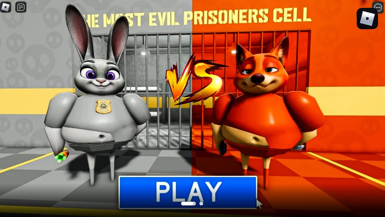 JUDY'S & NICK'S PRISON RUN! (Obby) ROBLOX #scaryobby #roblox 