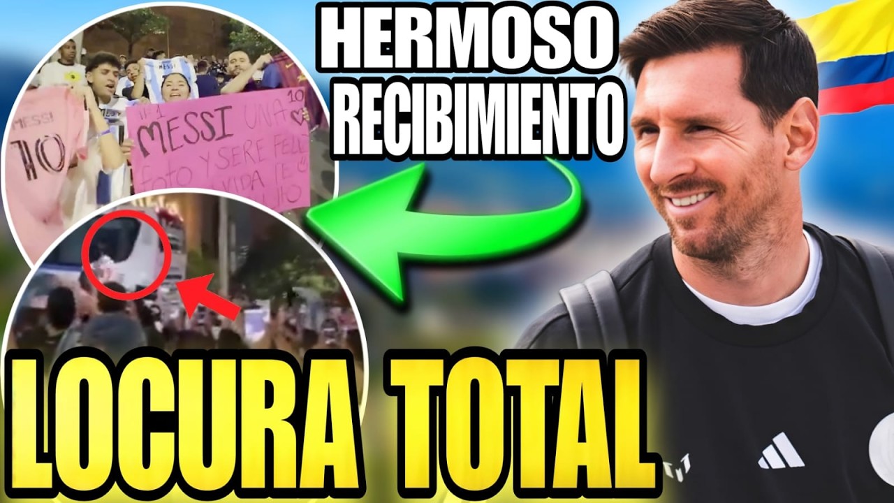 🚨 LOCURA por MESSI en COLOMBIA 🤩 BRUTAL recibimiento por HINCHAS COLOMBIANOS y gran GESTO de LEO 💥