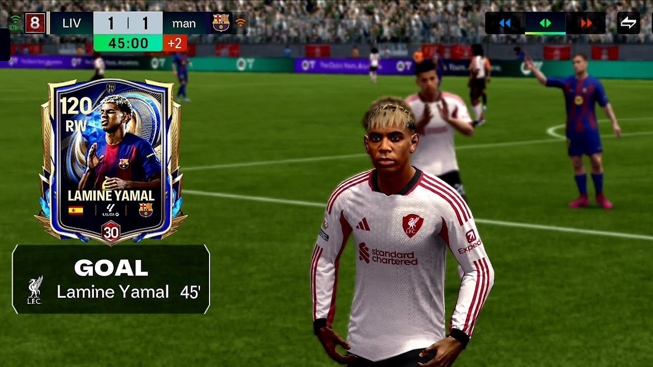 LIVCHADOATZ255 VS mansong.DRC FC MOBILE DIVISION RIVAL GAMEPLAY. LAMINE YAMAL AND DAVID NERES SCORE.