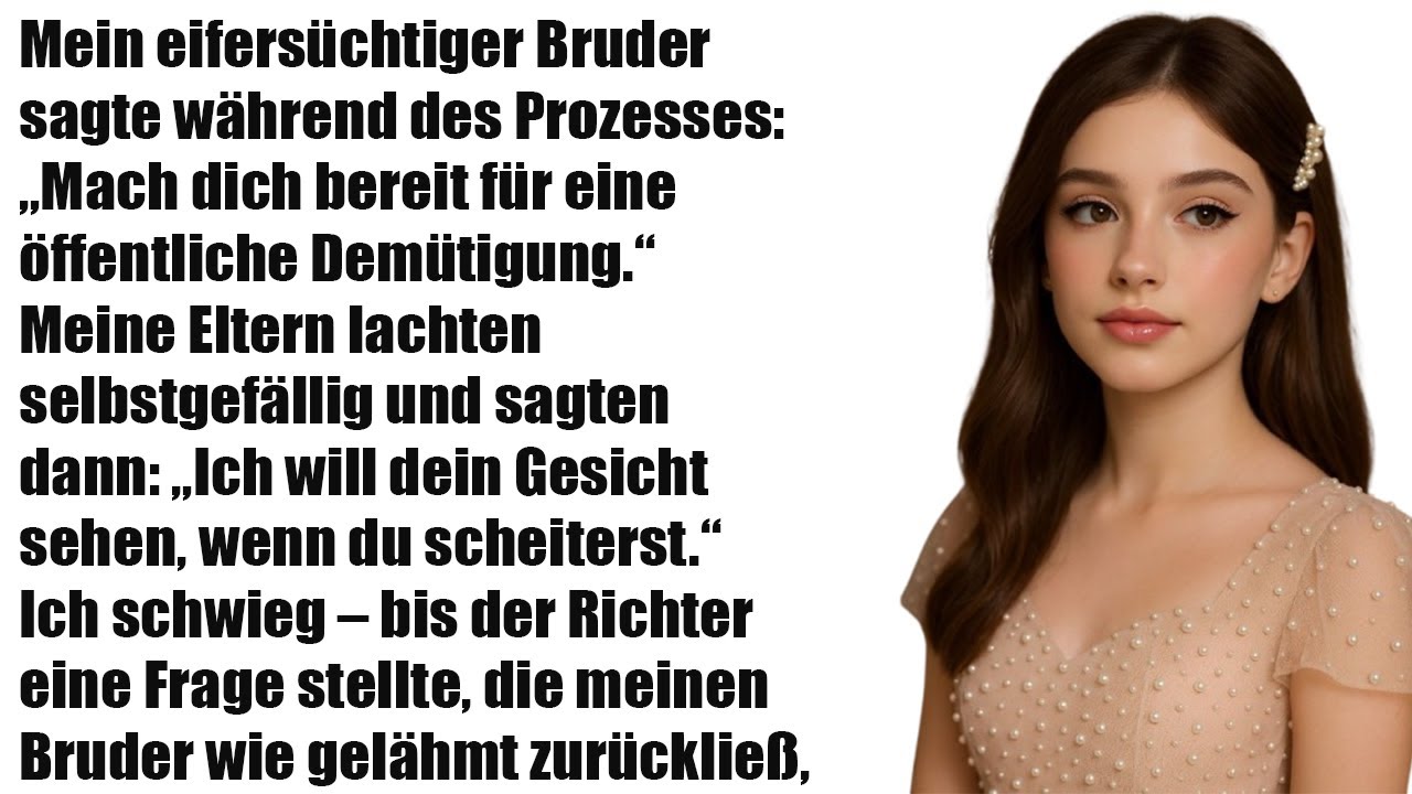 „Mein eifersüchtiger Bruder wollte mich vor Gericht bloßstellen – Eltern lachten!“