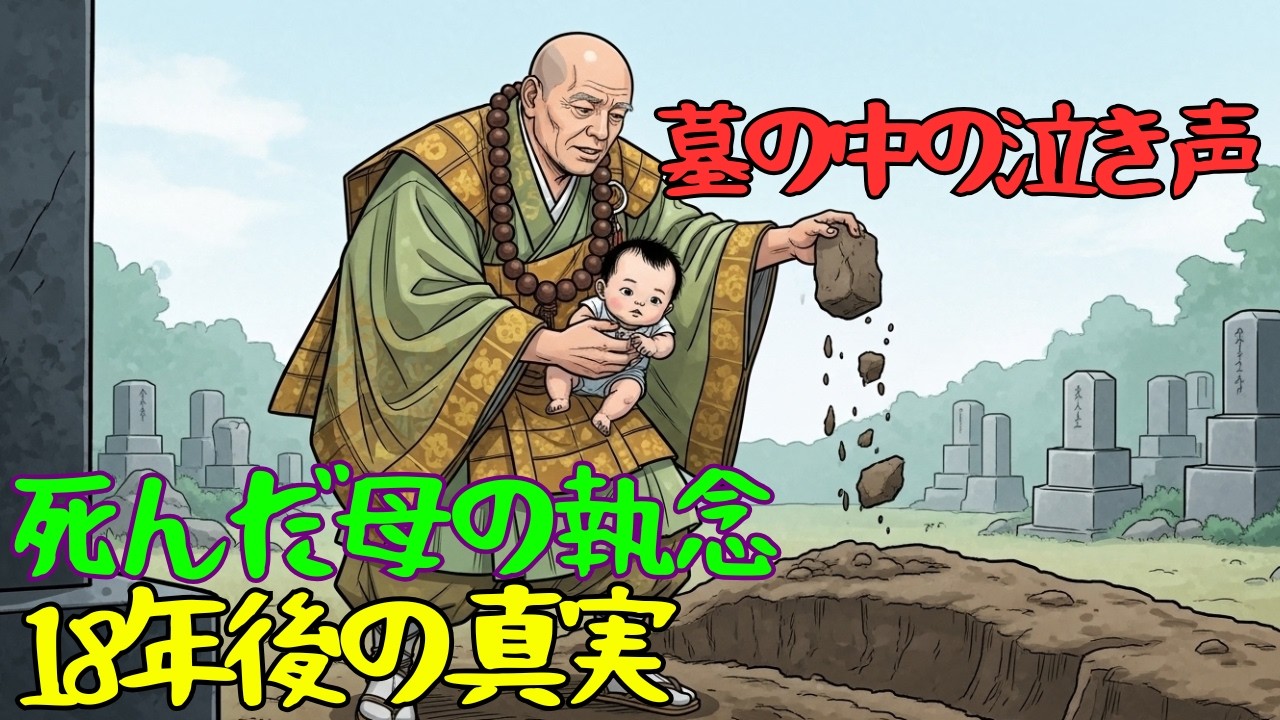 【江戸怪談】墓の中から聞こえる赤子の泣き声 | 奇跡の物語 | 民話 | 伝説 | 日本昔ばなし | 感動秘話