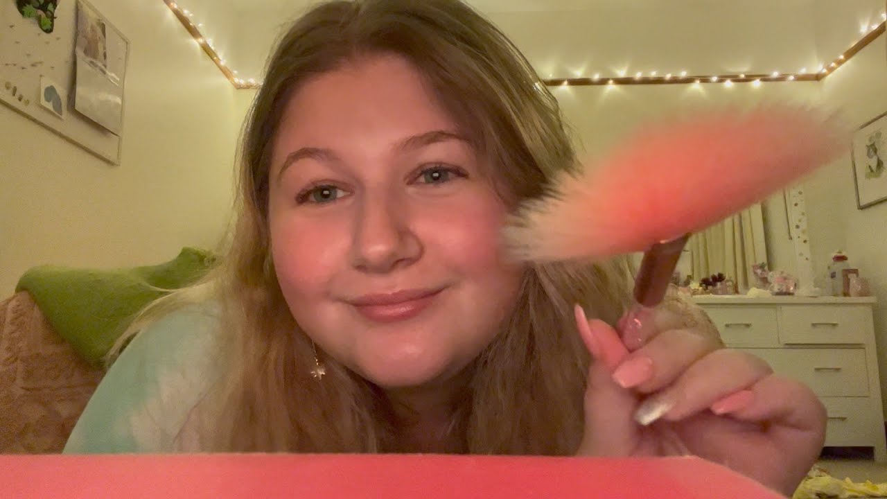 💫 Whisper Ramble ASMR | Face Brushing & Mouth Sounds ✨
