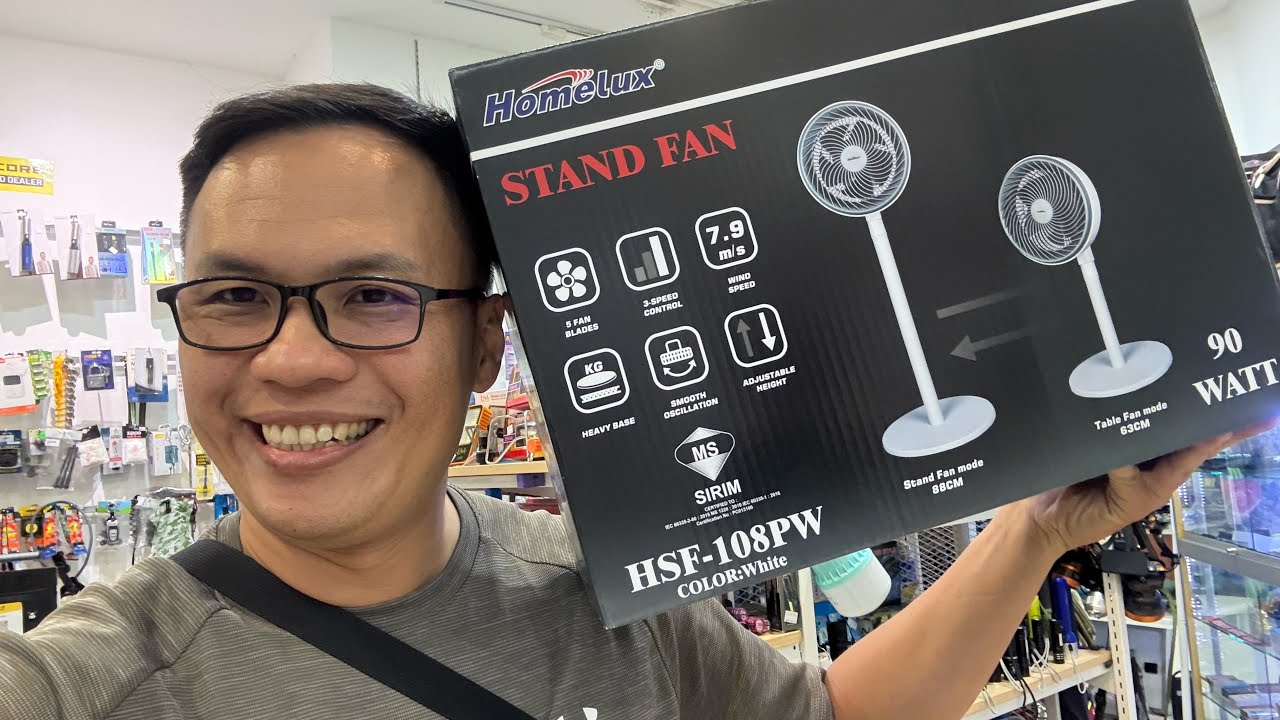Cara buka dan tukar blade untuk kipas model Homelux HSF-08PW 8inch blade Sirim approved