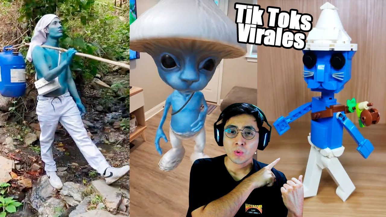 REACCIONO A LOS TIK TOKS VIRALES DE SMURF CAT | JehxTp