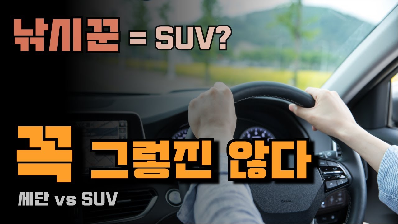 낚시꾼 차, SUV만 답일까? 세단 vs SUV 현실 비교