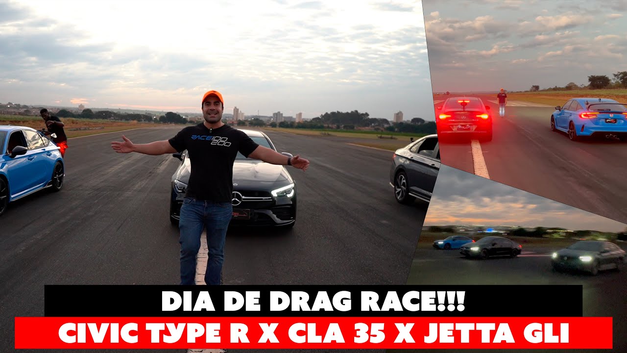 Jetta GLI STG 2 vs Type R vs CLA 35 - Quem será que levou essa?
