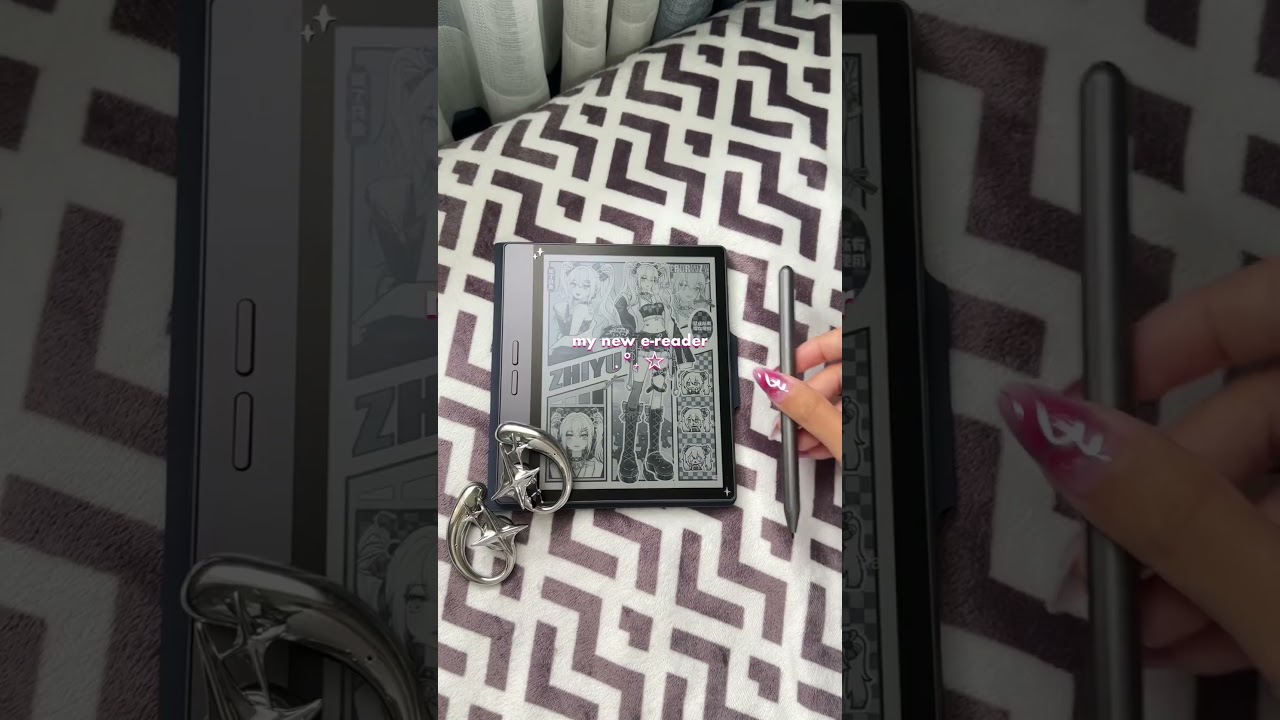 📘getting gifted a new colored e-reader #bigme #bigmeb7 #ereader #booktok #manga #kindle