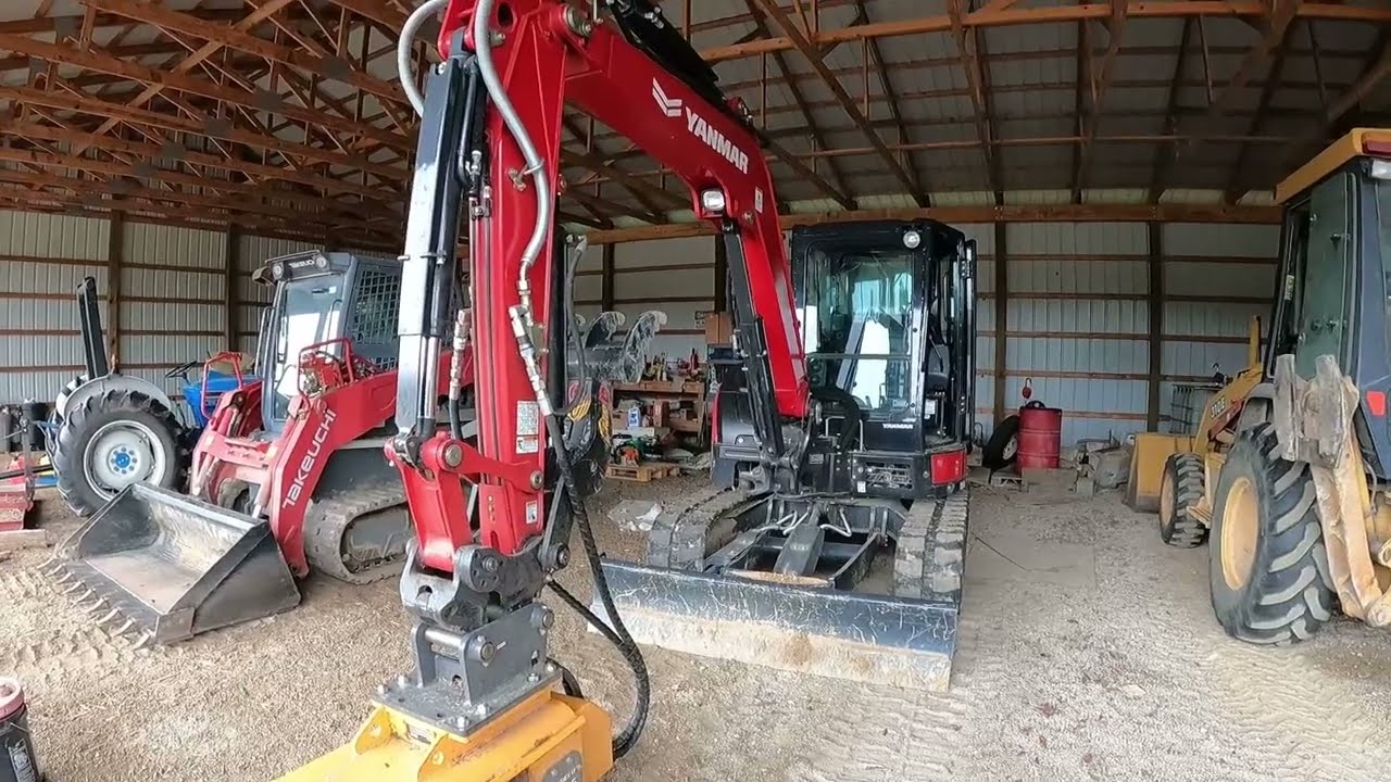 Mulching Up Some Dead Trees With The Indeco Mulcher