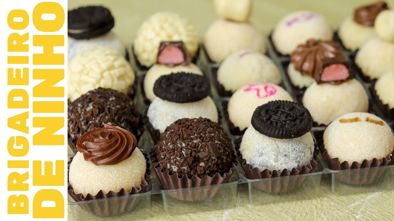 BRIGADEIROS PERFEITOS DE NINHO PARA VENDER MUITO! Faça SEIS sabores com apenas UMA base!