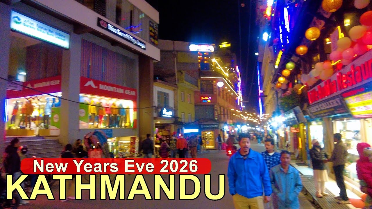 Kathmandu NEW YEAR'S EVE 2026 🇳🇵 - Night Walk around THAMEL [4K🇳🇵]