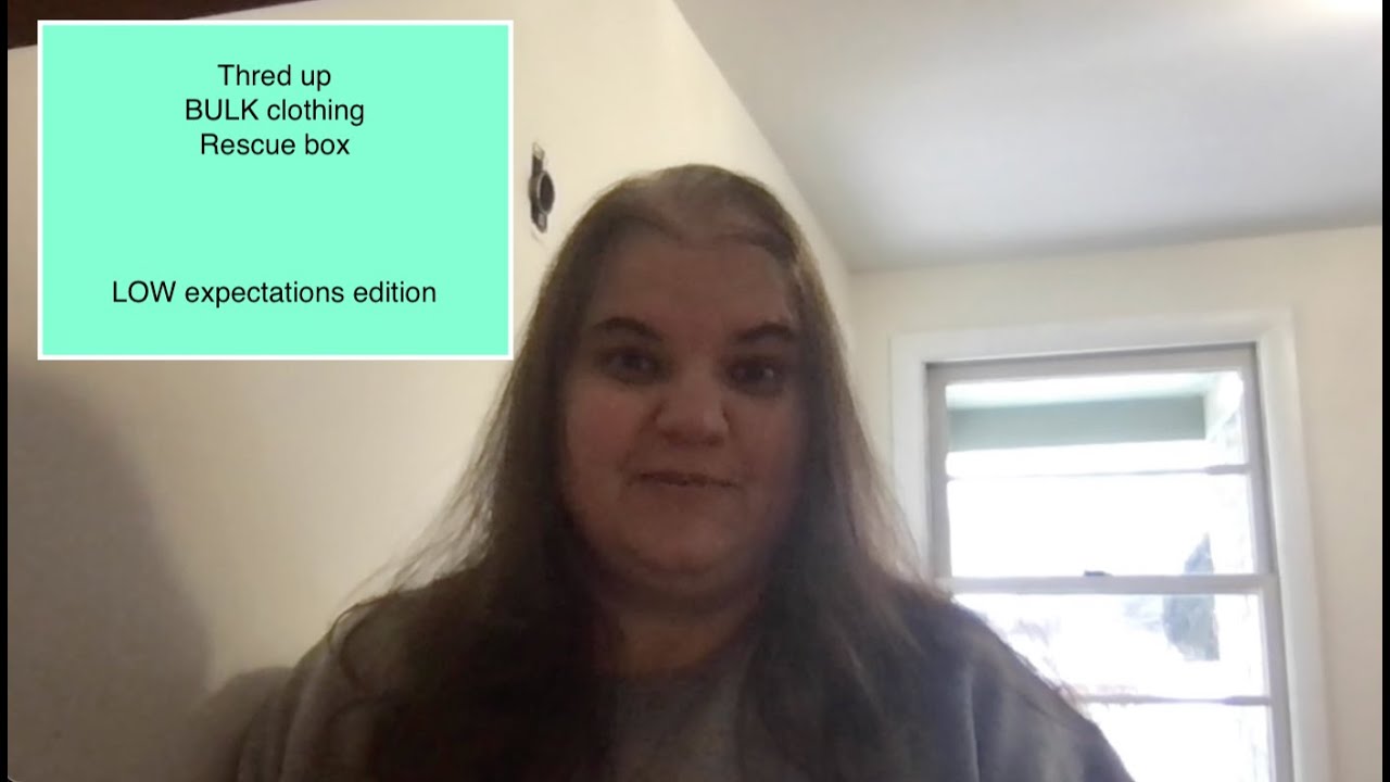 Thredup bulk clothing rescue box unboxing to sell online