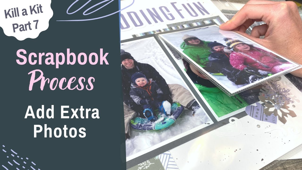 Add Extra Photos + Journaling | Double Page Scrapbook Idea | Wonderland Kill a Kit Part 7 Process