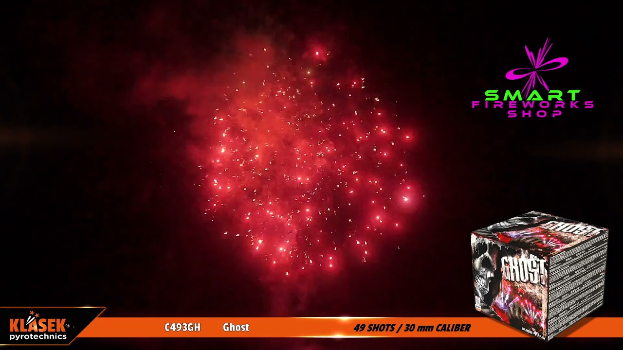Klasek Pyrotechnics GHOST 49 Shot Barrage Cake C493GH